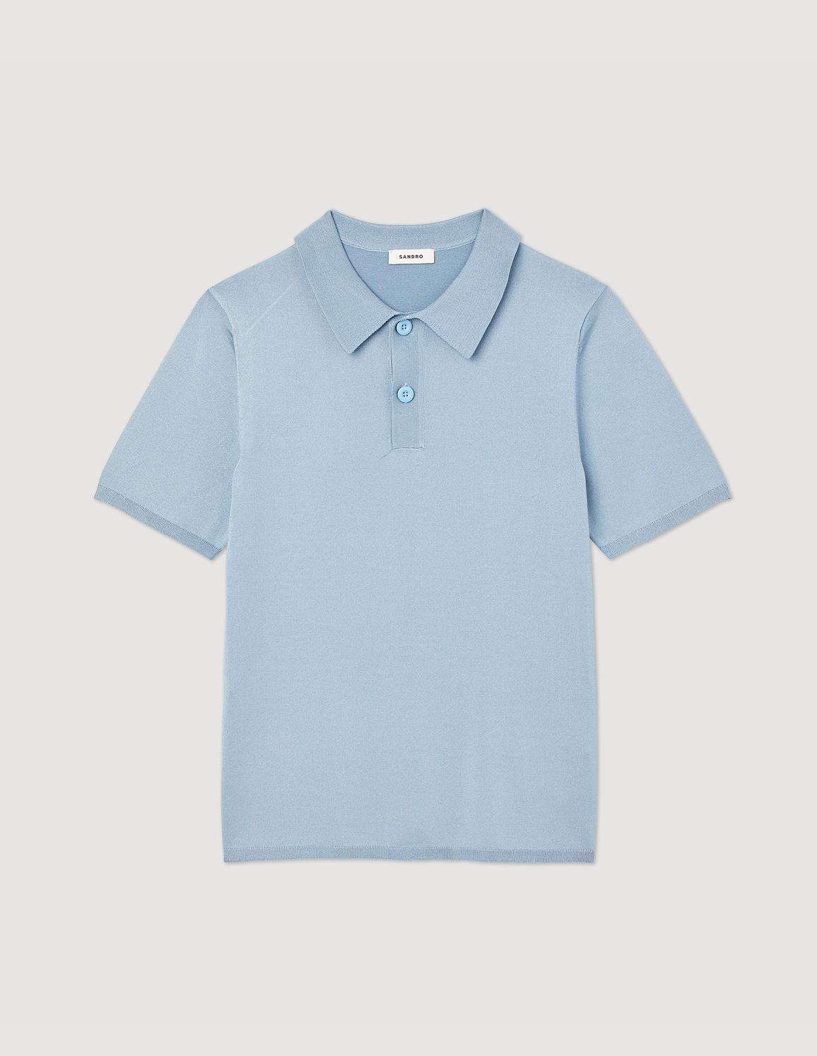 Mavi Örme Polo T-shirt