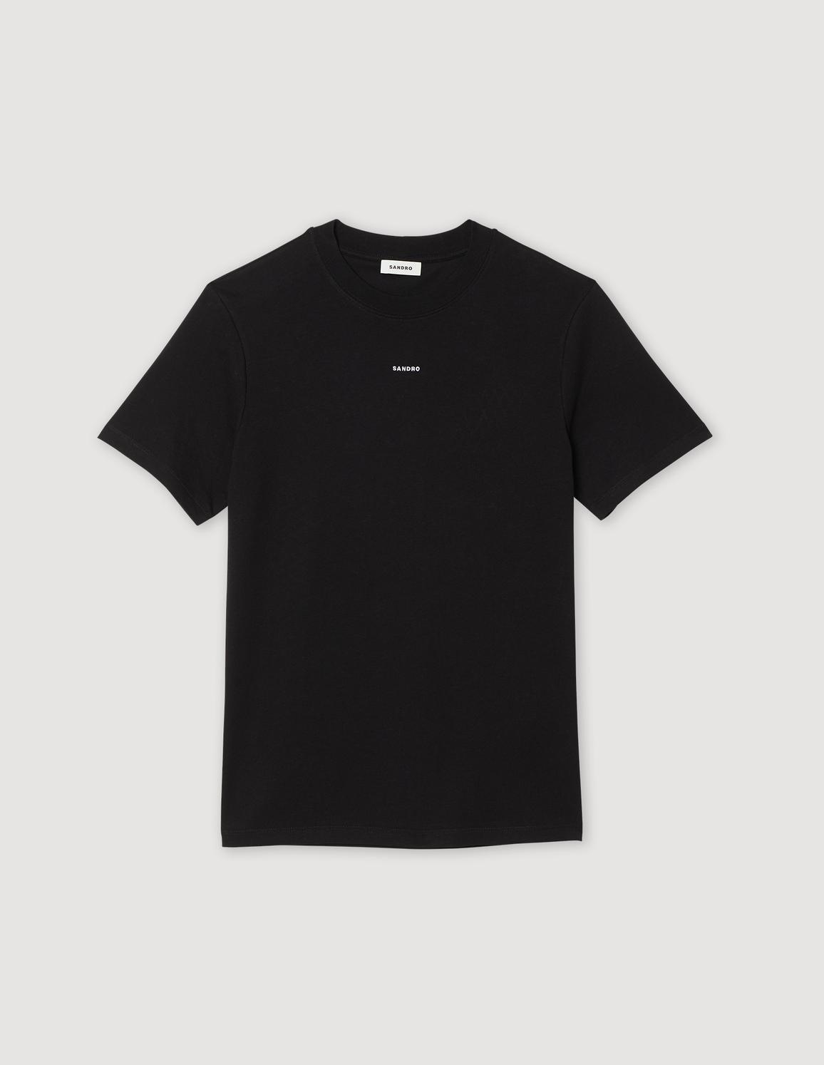 Siyah Organik Pamuklu T-shirt