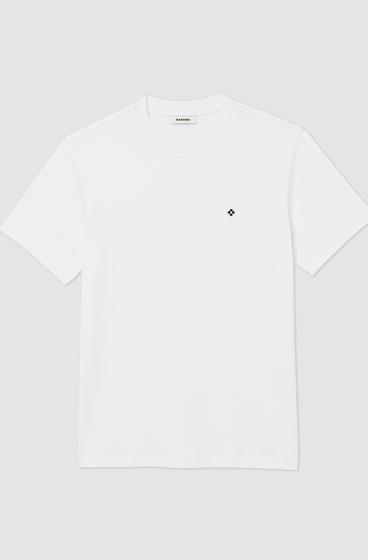  Kare İkonlu Beyaz T-shirt