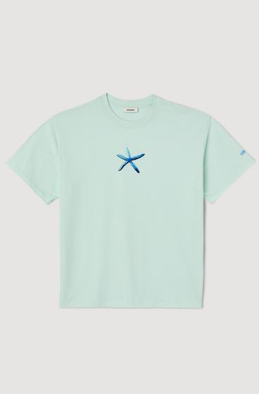  Deniz Yıldızı Desenli Mavi T-shirt