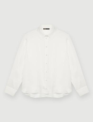 Beyaz İpek Gömlek
