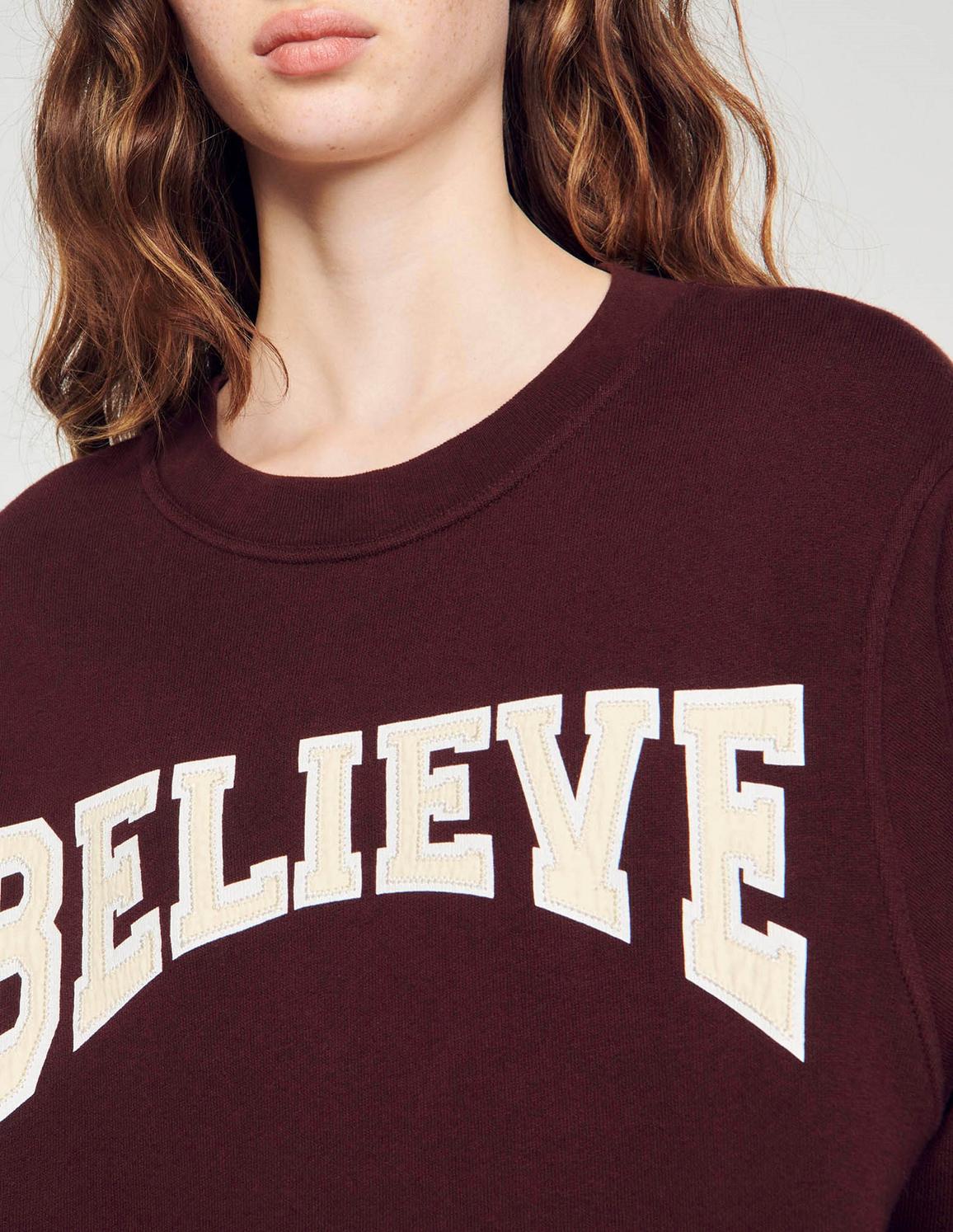 Believe'' Pamuk Sweatshirt
